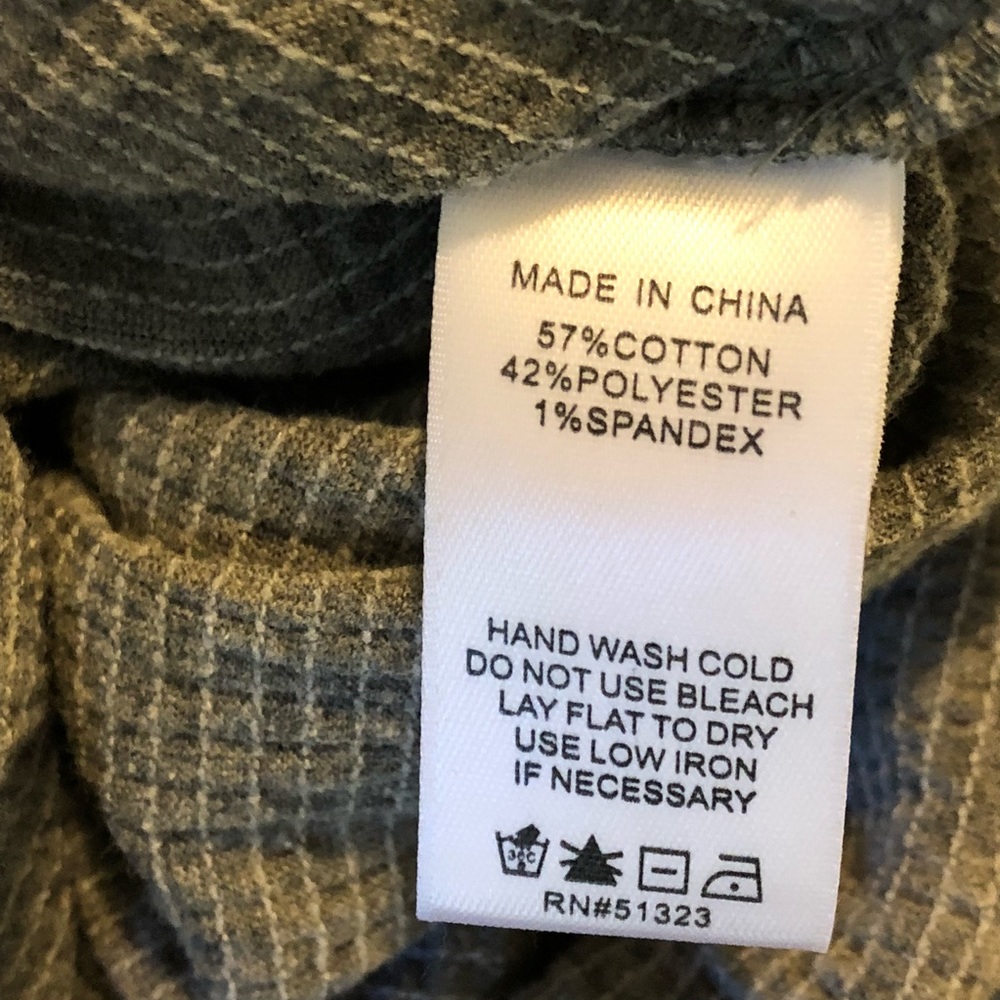 1. State long sleeve tie front gray top - Picture 4 of 5